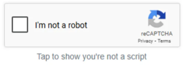 Fake reCAPTCHA checkbox reading I’m not a robot